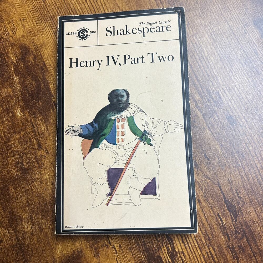 1965 William Shakespeare, Henry IV Part Two (Classic Book) Signet Paperback PB